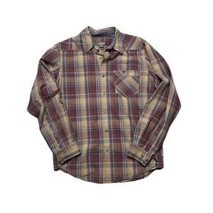 ROYAL ROBBINS Plaid Button Down Shirt Size Medium